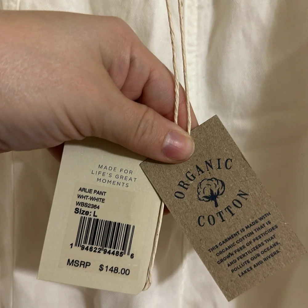 NWT Faherty Arlie White Casual Pants‎